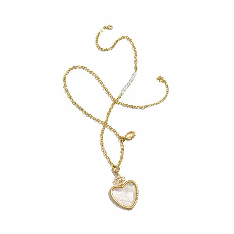 Gold Heart Pendant Necklace