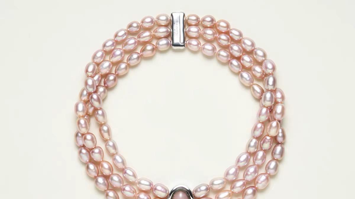 Pink Pearl Necklace