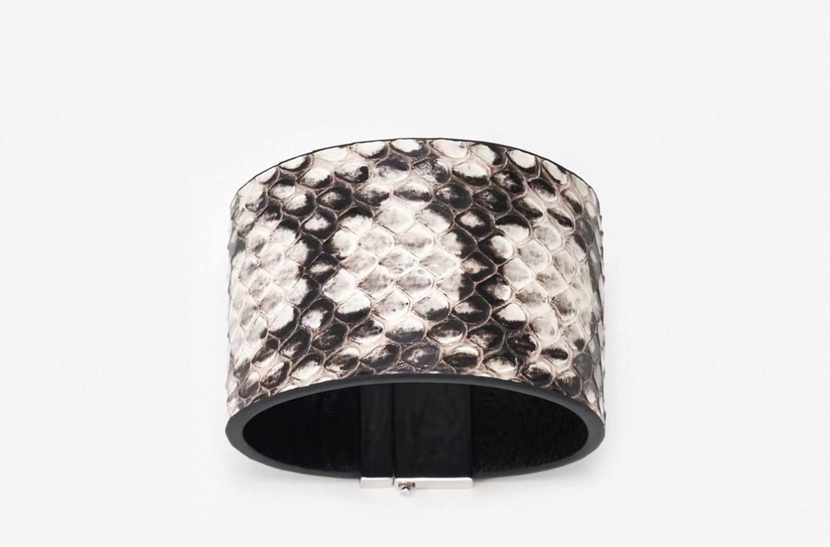 Snake Print Cuff Bracelet