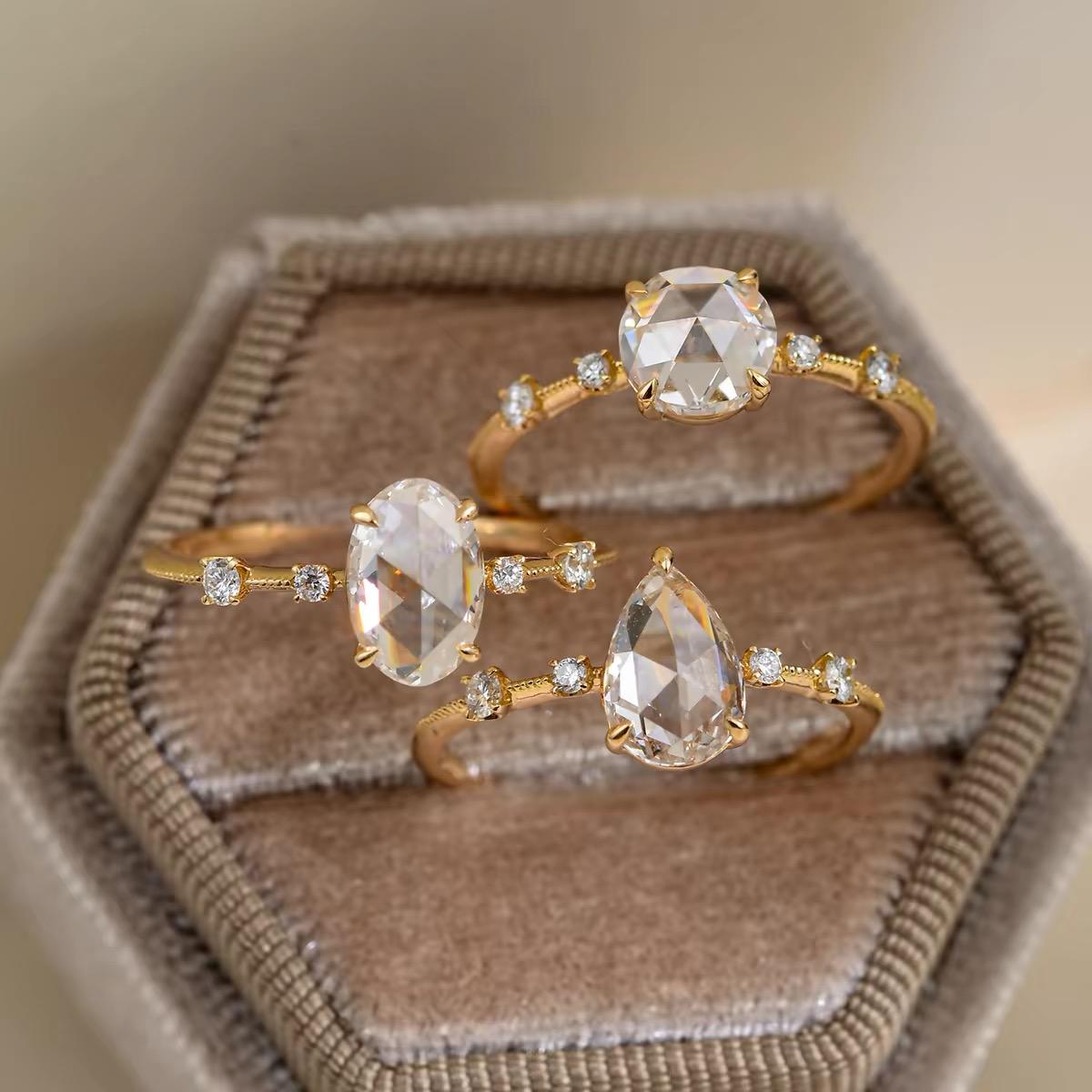 Rose Cut Diamond Rings