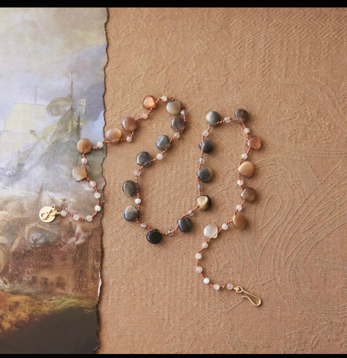 Tiger Eye Drop Necklace