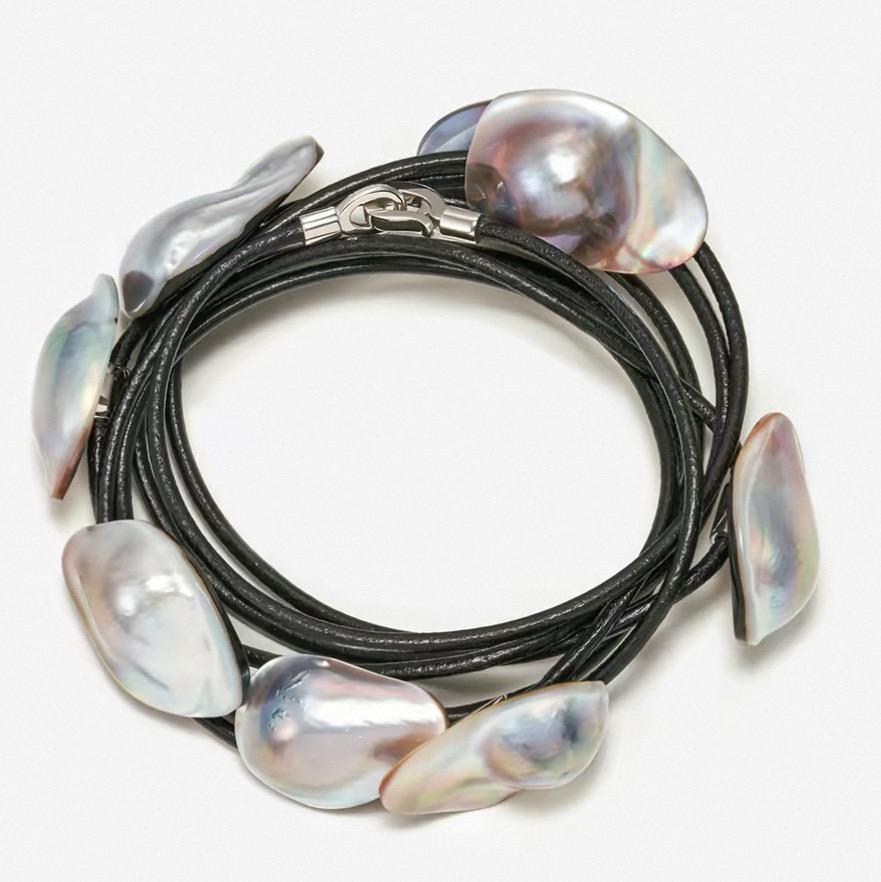 Baroque Pearl Wrap Bracelet