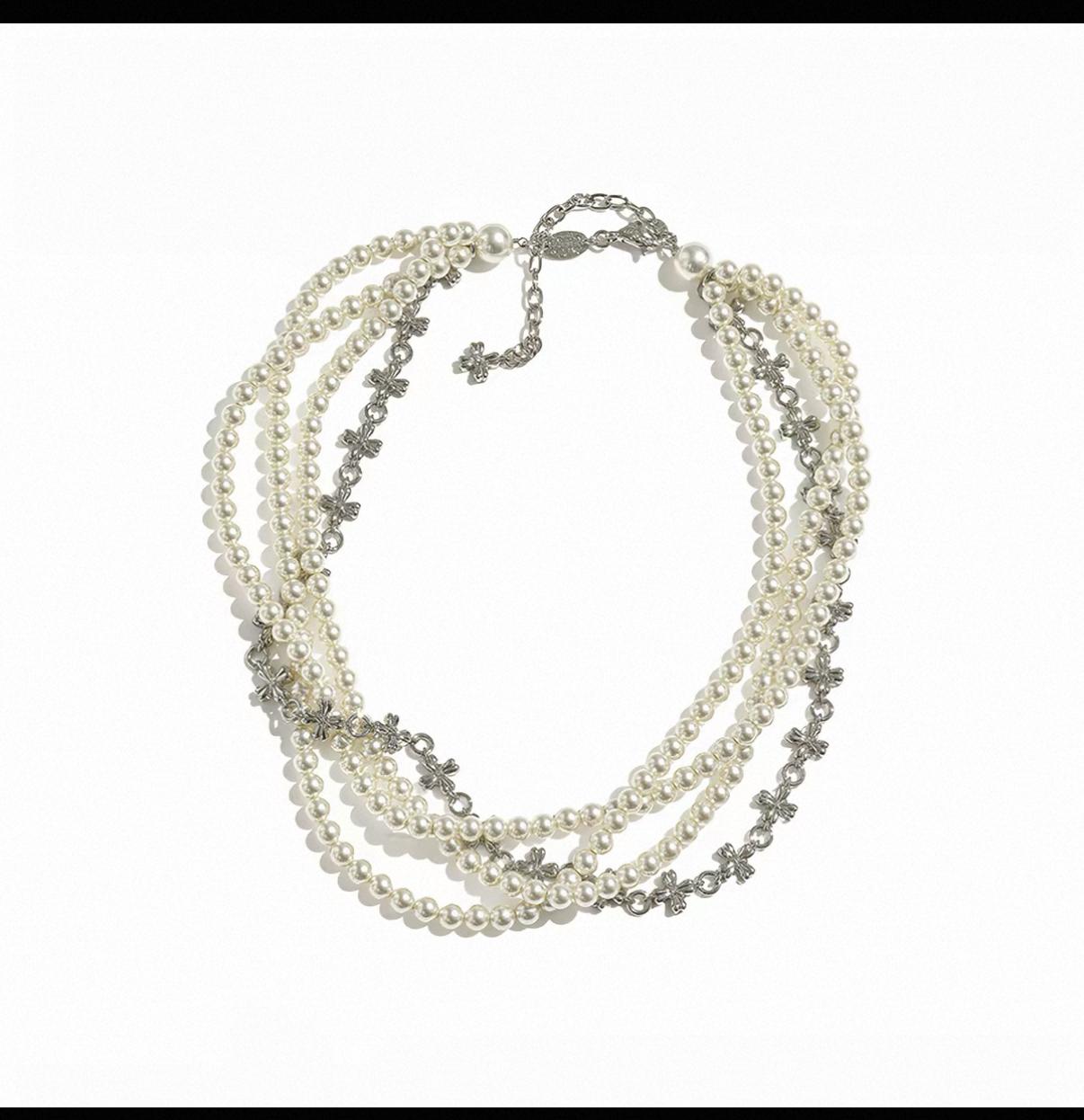 Multi-Strand Pearl Necklace