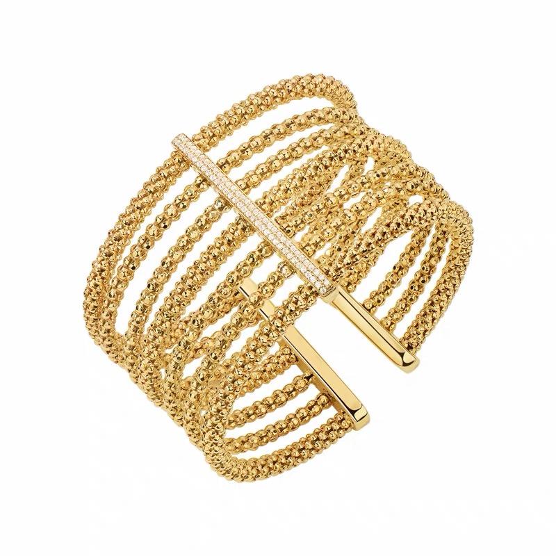 Gold Diamond Cuff