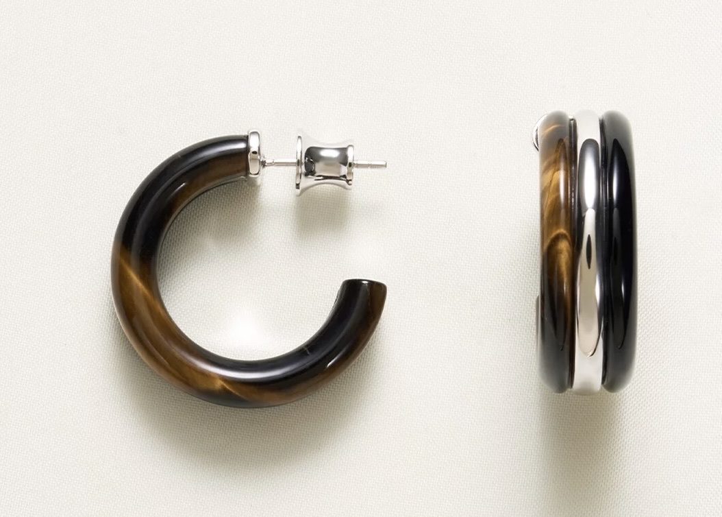 Horn Hoop Earrings