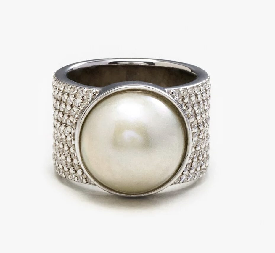 Pearl Pavé Ring