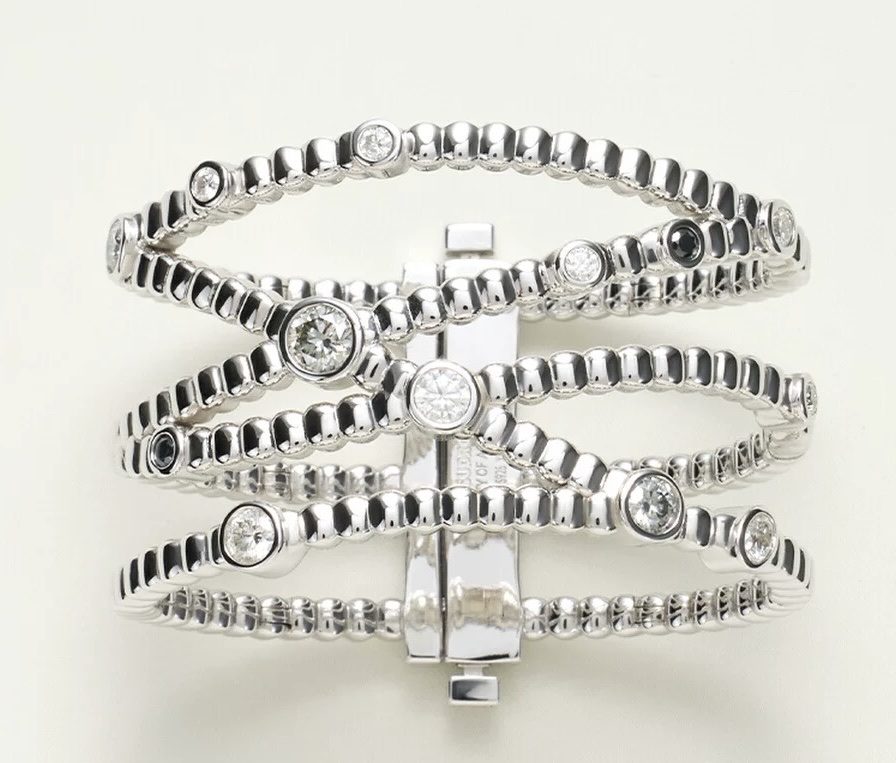 Multi-Strand Crystal Cuff